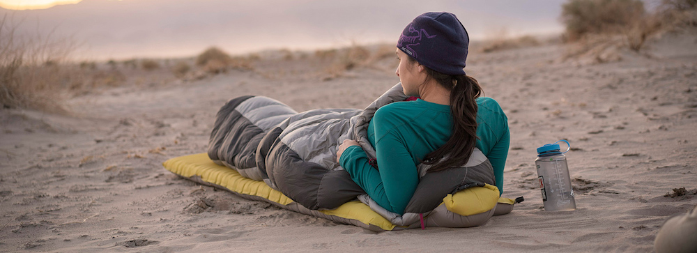 therm-a-rest sleeping bag and pad